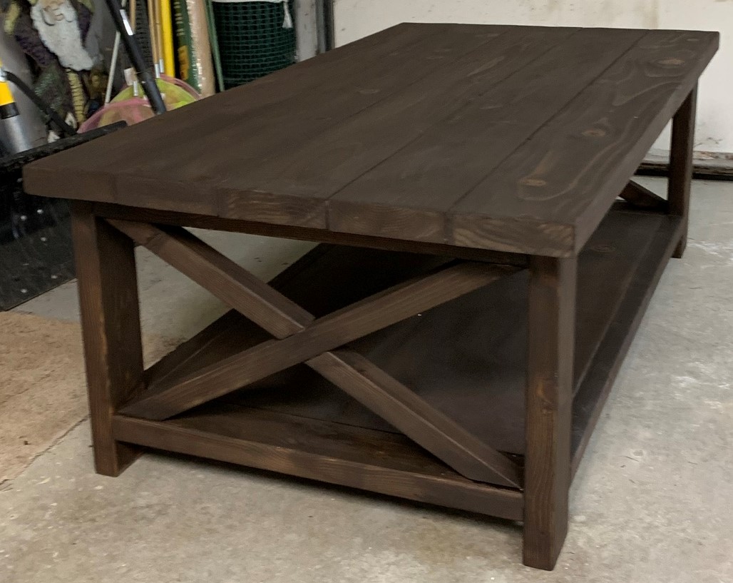 Toy box and rustic coffee table Ana White